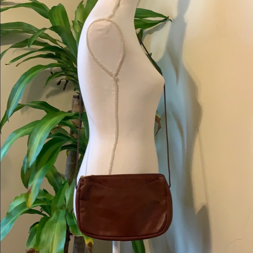 Handmade leather crossbody bag